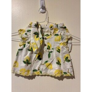 NWT Jessica Simpson White Lemon Outfit - Shirt & Shorts - 6-9M